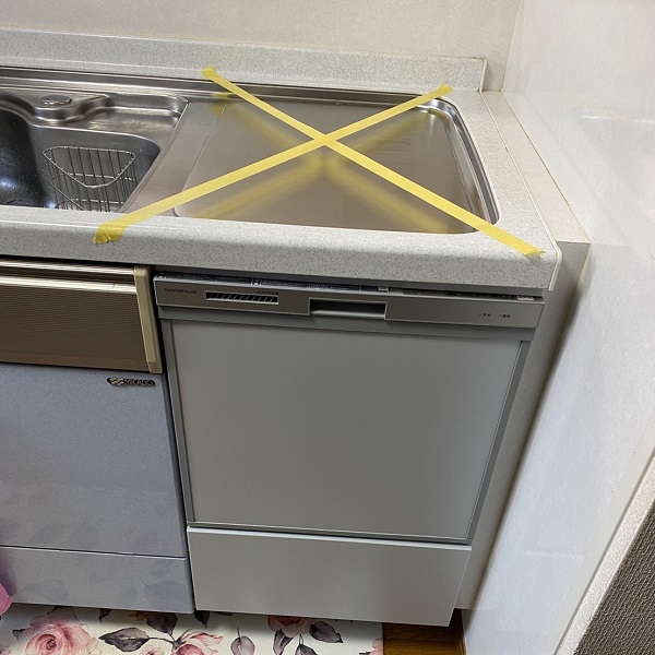 ミカドトップオープン食洗機取替え　食洗機セット